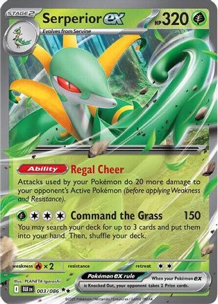 Serperior ex 003/086 [SV Black Bolt]  - Holofoil