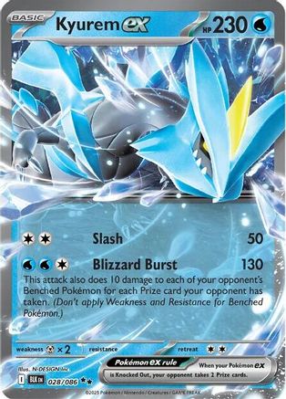 Kyurem ex 028/086 [SV Black Bolt]  - Holofoil