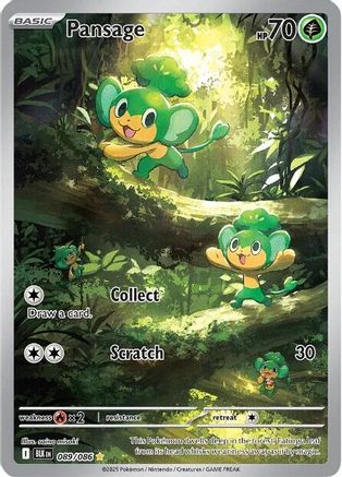 Pansage 089/086 [SV Black Bolt]  - Holofoil