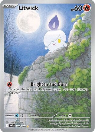 Litwick 101/086 [SV White Flare]  - Holofoil