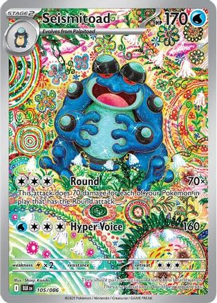 Seismitoad 105/086 [SV Black Bolt]  - Holofoil