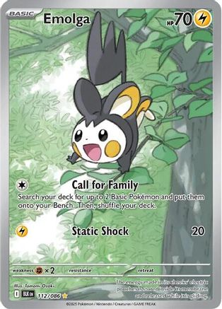 Emolga 112/086 [SV Black Bolt]  - Holofoil