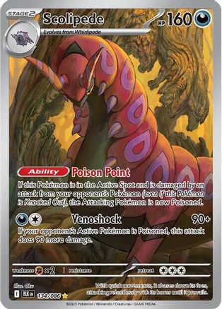 Scolipede 134/086 [SV Black Bolt]  - Holofoil