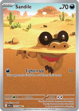 Sandile 135/086 [SV Black Bolt]  - Holofoil