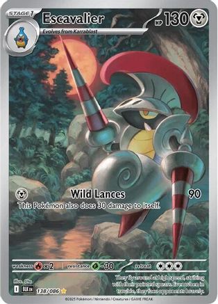 Escavalier 138/086 [SV Black Bolt]  - Holofoil
