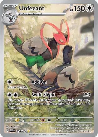 Unfezant 150/086 [SV Black Bolt]  - Holofoil