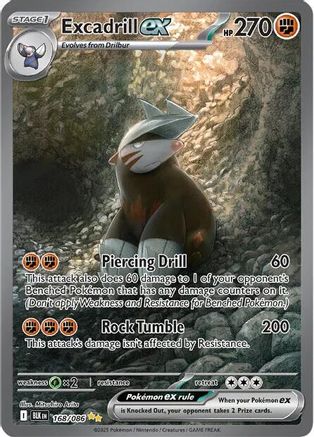 Excadrill ex 168/086 [SV Black Bolt]  - Holofoil