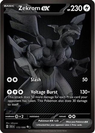 Zekrom ex 172/086 [SV Black Bolt]  - Holofoil