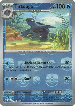 Tirtouga (Master Ball Pattern) 022/086  - Holofoil