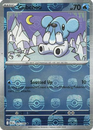 Cubchoo (Master Ball Pattern) 025/086  - Holofoil