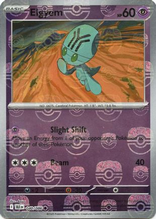 Elgyem (Master Ball Pattern) 040/086  - Holofoil