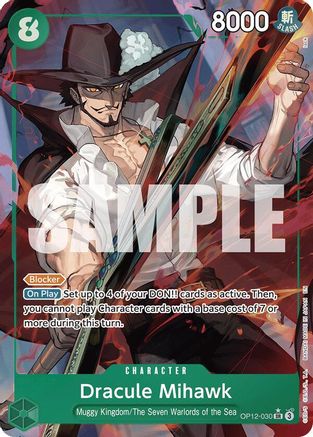 Dracule Mihawk (Alternate Art) (OP12-030)  [Legacy of the Master] Foil