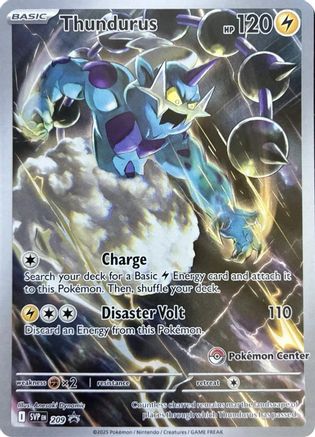 Thundurus 209 (Pokemon Center Exclusive) [SV Scarlet & Violet Promo Cards]  - Holofoil