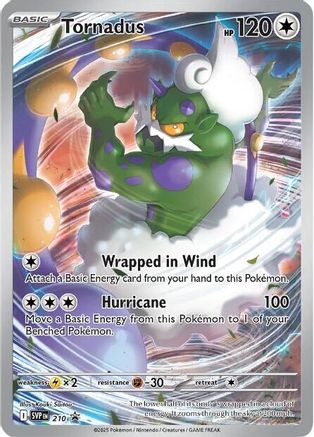 Tornadus 210 - Holofoil SV Scarlet & Violet Promo Cards (Sealed)