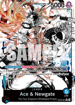Ace & Newgate (Parallel) (ST22-001)  [Starter Deck 22: Ace & Newgate] Foil