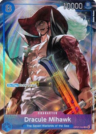 Dracule Mihawk (Seven Warlords of the Sea Binder Set) (OP07-044)  [One Piece Promotion Cards] Foil
