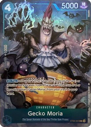 Gecko Moria (Seven Warlords of the Sea Binder Set) (ST03-004)  [One Piece Promotion Cards] Foil