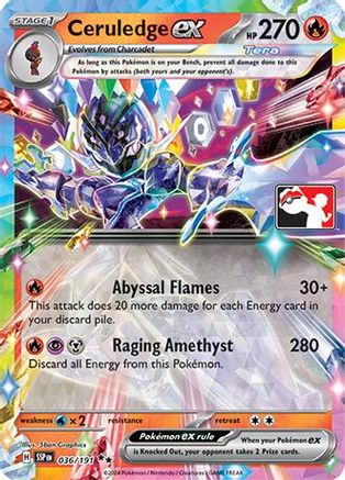 Ceruledge ex 036 [Prize Pack Series Cards]  - Holofoil