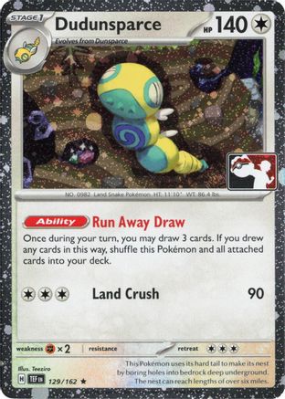 Dudunsparce 129/162 [Prize Pack Series Cards]  - Holofoil