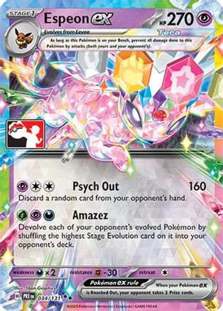 Espeon ex 034/131 [Prize Pack Series Cards]  - Holofoil