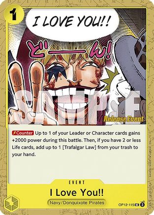I Love You!! (OP12-115)  [Legacy of the Master Release Event Cards]