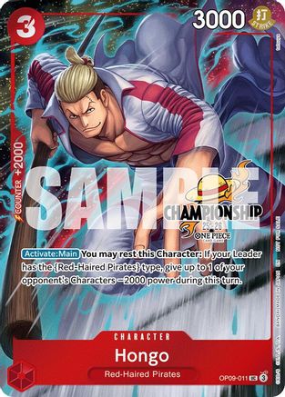 Hongo (CS 25-26 Celebration Pack) (OP09-011)  [One Piece Promotion Cards] Foil