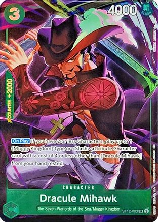 Dracule Mihawk (Illustration Box Vol.4) (ST12-003)  [One Piece Promotion Cards] Foil