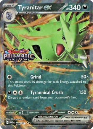 Tyranitar ex (Prismatic Evolutions Stamp) 064 [Miscellaneous Cards & Products]  - Holofoil