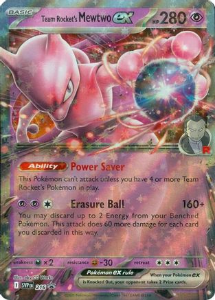 Team Rocket's Mewtwo ex 216 [SV Scarlet & Violet Promo Cards]  - Holofoil