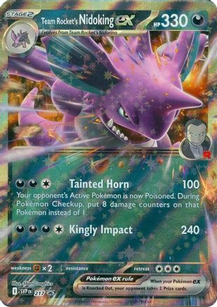 Team Rocket's Nidoking ex 217 [SV Scarlet & Violet Promo Cards]  - Holofoil