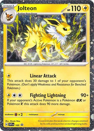 Jolteon 169 [SV Scarlet & Violet Promo Cards]  - Holofoil