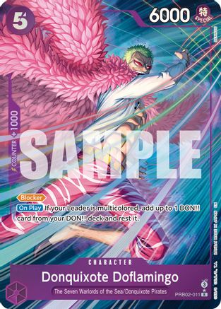 Donquixote Doflamingo (Alternate Art) (PRB02-011)  [Premium Booster -The Best- Vol. 2] Foil
