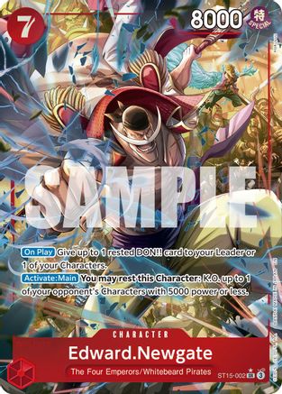 Edward.Newgate - ST15-002 (Alternate Art) (ST15-002)  [Premium Booster -The Best- Vol. 2] Foil