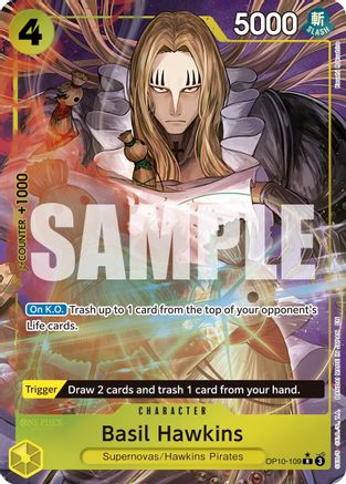 Basil Hawkins - OP10-109 (Alternate Art) (OP10-109)  [Premium Booster -The Best- Vol. 2] Foil