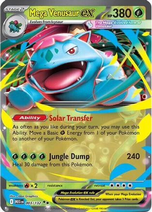 Mega Venusaur ex 003/132 [ME01 Mega Evolution]  - Holofoil