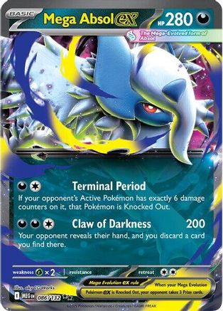 Mega Absol ex 086/132 [ME01 Mega Evolution]  - Holofoil