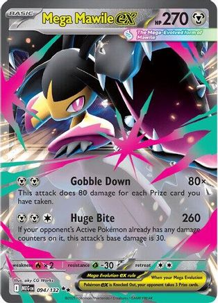 Mega Mawile ex 094/132 [ME01 Mega Evolution]  - Holofoil