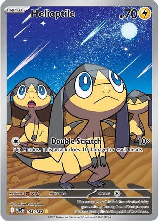 Helioptile 143/132 [ME01 Mega Evolution]  - Holofoil