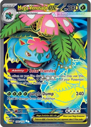 Mega Venusaur ex 155/132 [ME01 Mega Evolution]  - Holofoil