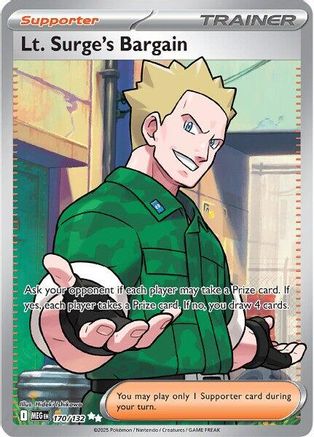 Lt. Surge's Bargain 170/132 [ME01 Mega Evolution]  - Holofoil