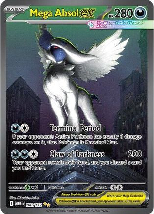 Mega Absol ex 180/132 [ME01 Mega Evolution]  - Holofoil