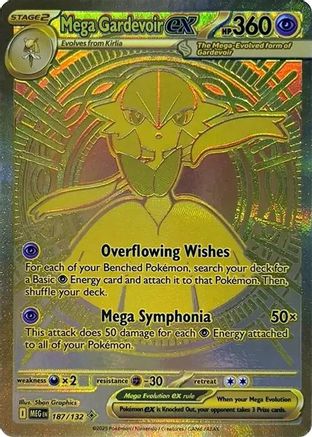 Mega Gardevoir ex 187/132 [ME01 Mega Evolution]  - Holofoil