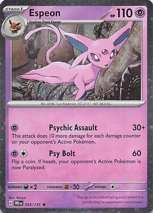 Espeon 033/131 [Miscellaneous Cards & Products]  - Holofoil