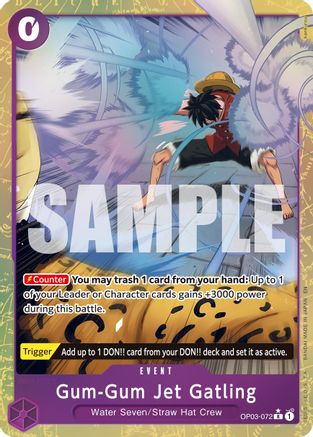 Gum-Gum Jet Gatling (Alternate Art) (OP03-072)  [Premium Booster -The Best- Vol. 2] Foil