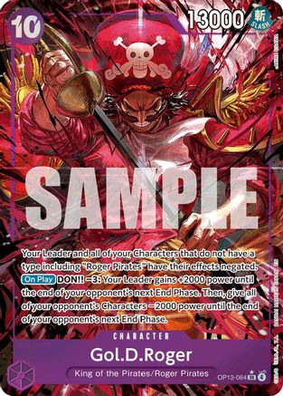 Gol.D.Roger (064) (Alternate Art) (OP13-064)  [Carrying On His Will] Foil