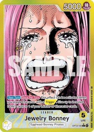 Jewelry Bonney (100) (Alternate Art) (OP13-100)  [Carrying On His Will] Foil