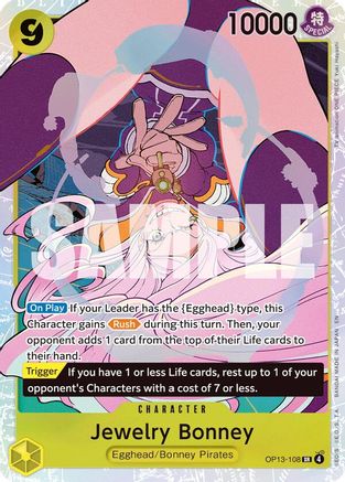 Jewelry Bonney (108) (OP13-108)  [Carrying On His Will] Foil