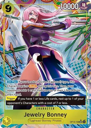 Jewelry Bonney (108) (Alternate Art) (OP13-108)  [Carrying On His Will] Foil