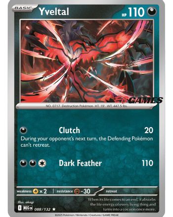 Yveltal (EB Games) 088 [Miscellaneous Cards & Products]  - Holofoil