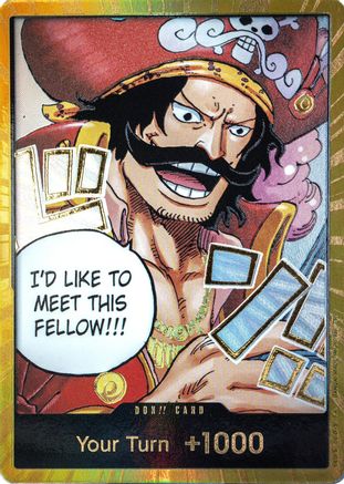 DON!! Card (Gol.D.Roger) (Gold)  [Carrying On His Will] Foil